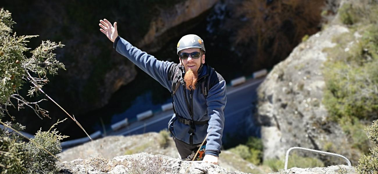 Vía Ferrata La Hoz de Priego.