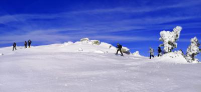 Raquetas de nieve en la Pinilla.