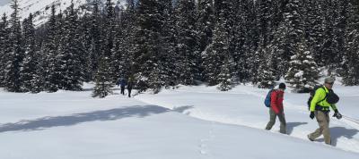 Raquetas de nieve en Navafría.