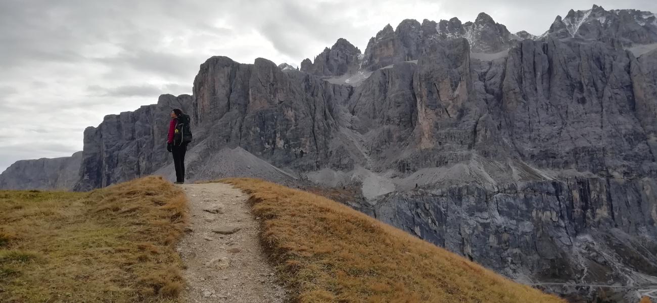 Senderismo en Dolomitas.